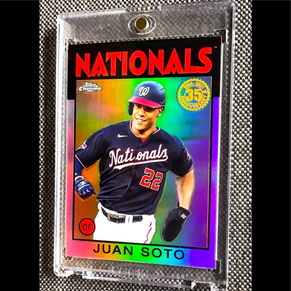 Juan Soto Topps 2021 Topps Chrome ‘86 Topps Anniversary Juan Soto